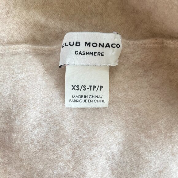 Club Monaco 100% Cashmere Blush Open Shrug Sz XSm - Picture 5 of 9